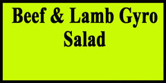 Beef & Lamb Gyro Salad