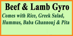 Beef & Lamb Gyro 